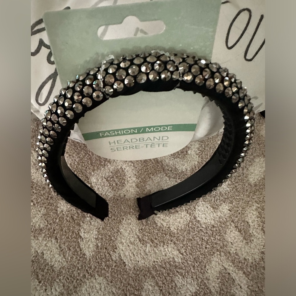 Black stud rhinestone headband new fashion headband